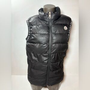 Authentic Moncler Glyco Down Gilet Vest - Black - Size 1 (approx.) - 2021 Model
